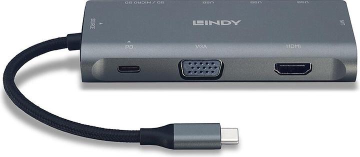 Produktbild Lindy USB 3.1 Typ C Multi-Port Konverter (USB-C, 5 Ports)