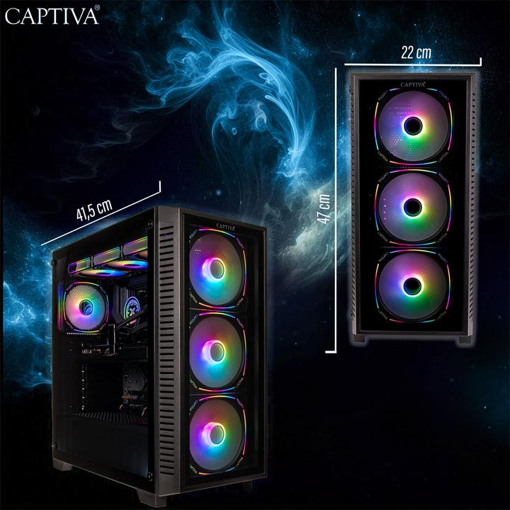 Produktbild Captiva Highend Gaming I77-689 Core i7 RTX 4070 (Intel Core i7-14700KF, 32 GB, 2000 GB, GeForce RTX 4070)
