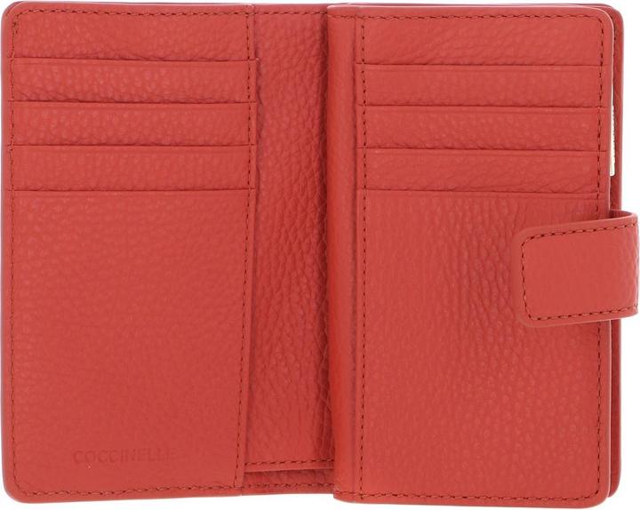 Actual product image Coccinelle Metallic Soft Mini Wallet Grained Leather