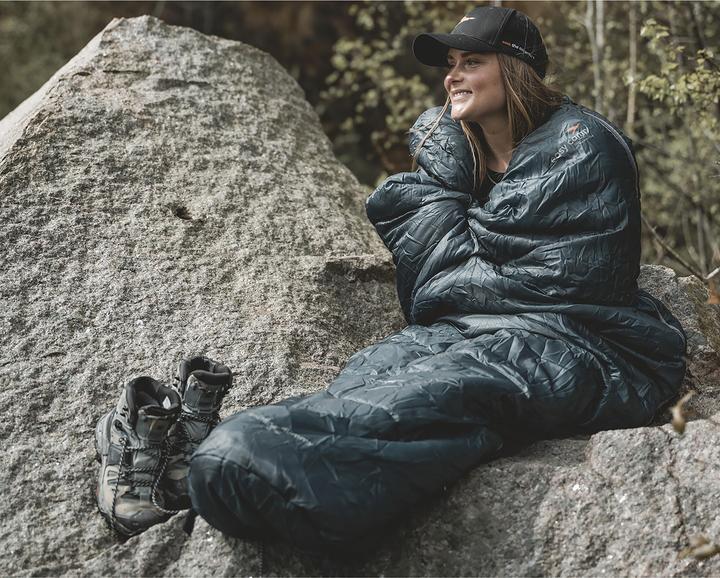 Produktbild Easy Camp Schlafsack Starling Mummy Blue 8?C (dunkelblau/grau, Modell 2025) (210 cm)