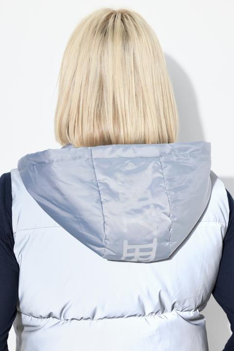 Produktbild Ulla Popken Long-Steppweste, wasserabweisend, Kapuze abnehmbar (46, 48)