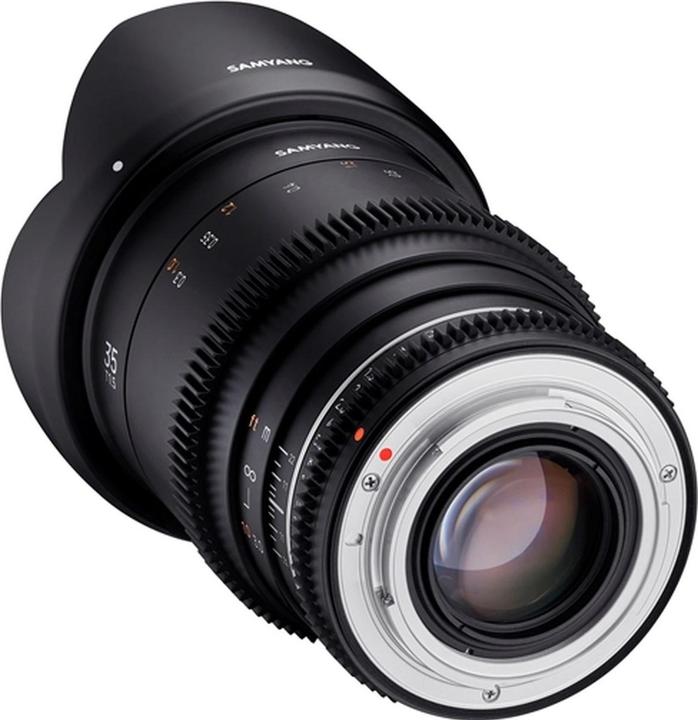 Produktbild Samyang VDSLR 35 mm T1.5 MK2 Canon EF (Canon EF, Vollformat, Micro Four Thirds, APS-C / DX)