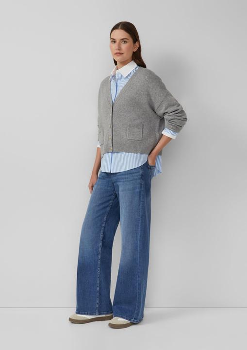 Produktbild s.Oliver Strickjacke Oversized Strickjacke mit dekorativen Knöpfen (48)