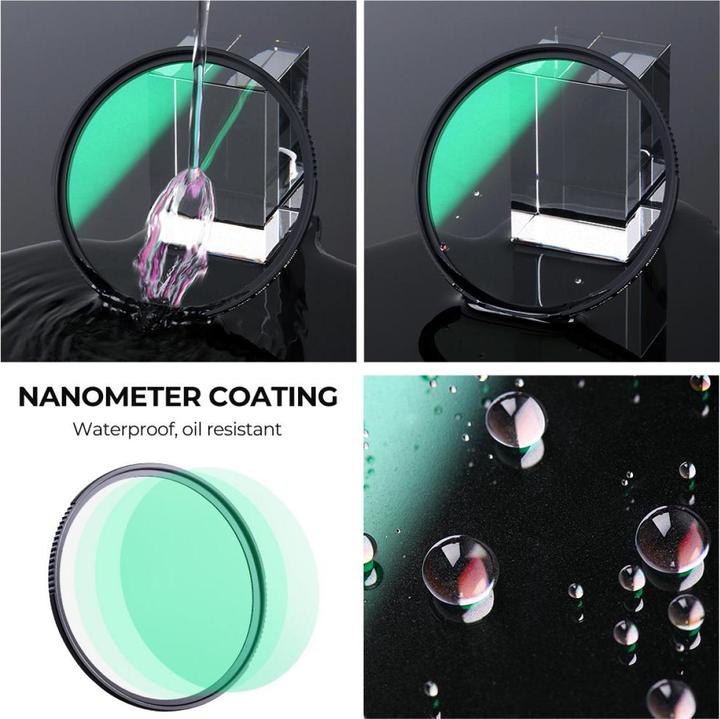 Produktbild K&F Concept 1/2 Black Mist Filter Nano X 55mm (KF-01.1650) (Black Mist Filter, 55 mm)