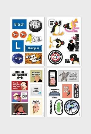 Immagine prodotto SwissMeme Stickerbogen - Michi (4 Adesivo)