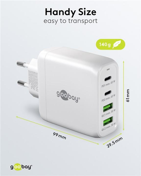 Produktbild Goobay Multiport Schnellladegerät (68 W)