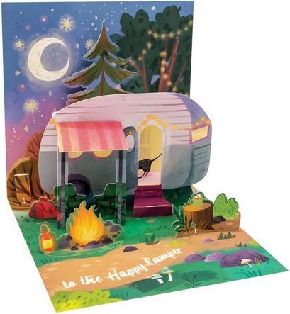 Image du produit Up with paper Carte Pop-Up Card motif camping