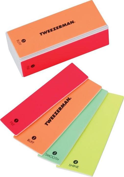 Immagine prodotto Tweezerman Neon Hot 4-IN-1 Nail File - Lima per unghie e lucidatrice per unghie 4 in 1