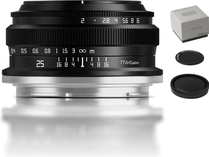 Image du produit TTArtisan 25mm f/2 pour Nikon Z (Nikon Z, APS-C / DX)