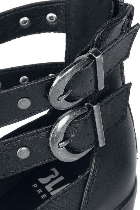 Immagine prodotto Black Premium High Heels mit Riemen und Nieten (40)