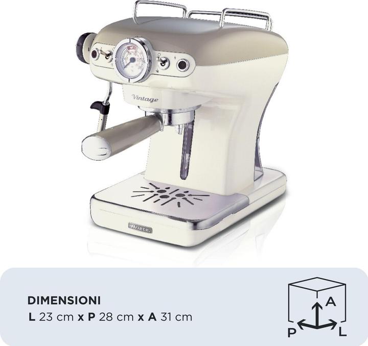 Actual product image Ariete 1389 Vintage coffee machine