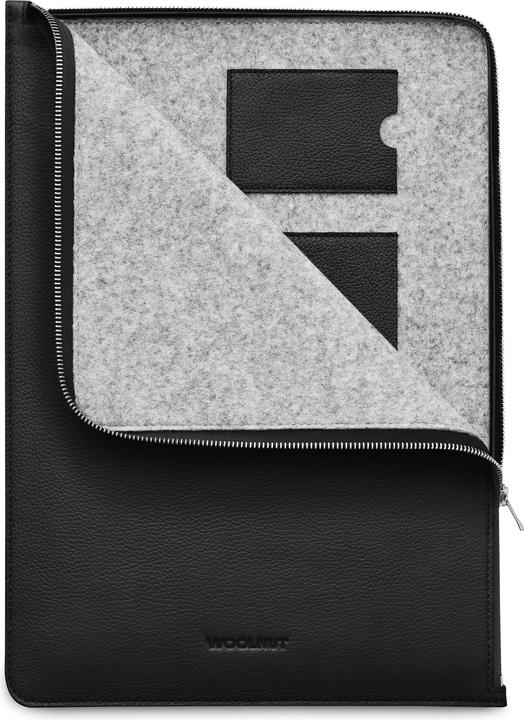 Produktbild Woolnut Leather Folio -suojatasku 16" MacBook Pro, musta (16", Apple)