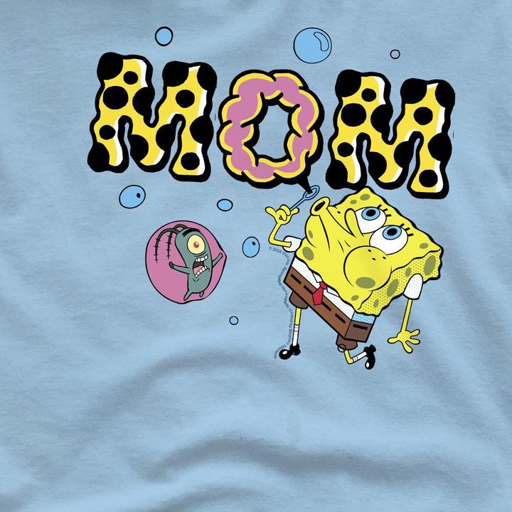 Actual product image Spongebob Squarepants Mens Mom Bubbles Mothers Day T-Shirt (L)