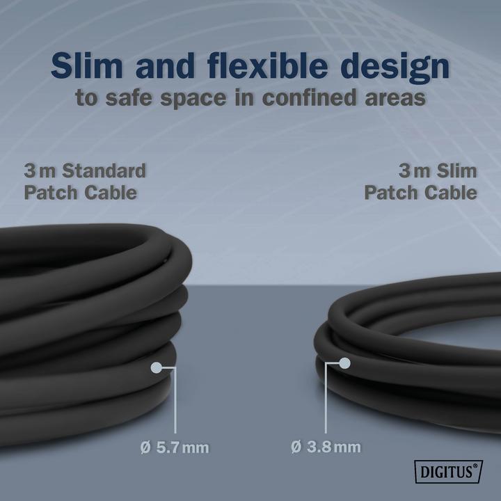 Produktbild Digitus CAT 6A Klasse Ea, F/FTP, Twisted Pair Patchkabel, Cu, LSZH, AWG 32/7, Länge: 1 m, schwarz (F/FTP, CAT6a, 1 m)