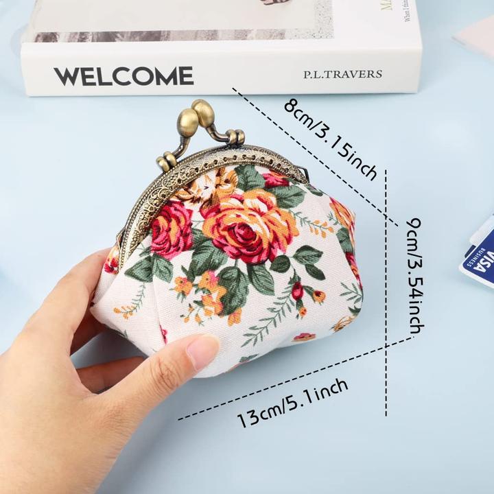 Produktbild Only-Bags.Store Floral Münzgeldbörse Münzgeldbörse Retro Tasche