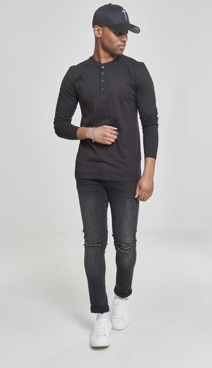 Image du produit Urban Classics Basic Henley L/S Tee (XS)