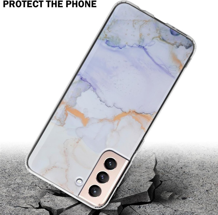Produktbild Cadorabo IMD TPU Bunter Marmor Cover (Samsung Galaxy S21+)