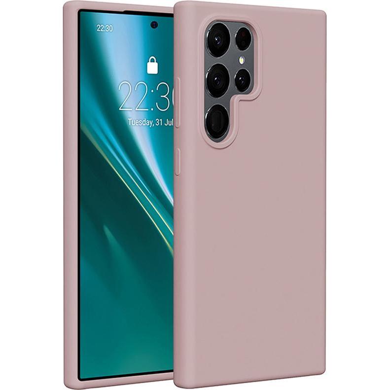 SiliconecaseforSamsungGalaxyS25Ultralightpink