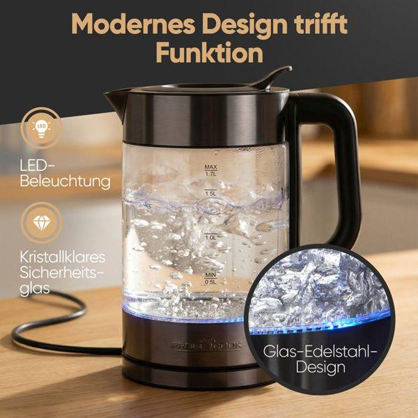 Actual product image Proficook Glaswasserkocher1,7L (1.70 l)