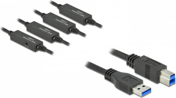 Actual product image Delock USB 3.1 cable USB A - USB B 20 m (20 m, USB 3.2 Gen 2)