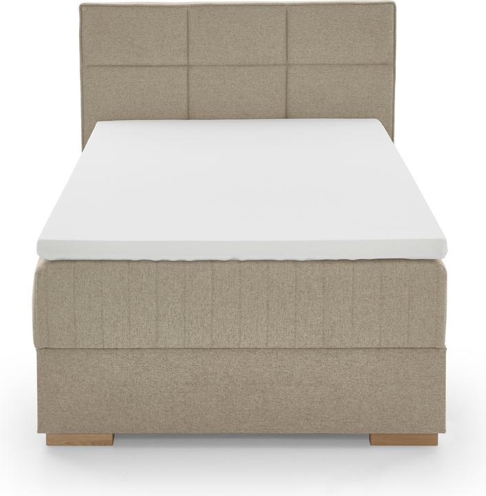 Produktbild Meise Möbel Tambo Boxspringbett inkl. Bettkasten mit Bonnellfederkernbox Stoff Nordic (140 x 200 cm)
