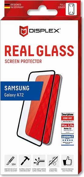 Produktbild Displex Real Glass, Full Cover Panzerglas (1 Stück, Samsung Galaxy A72, Samsung Galaxy A72 5G)