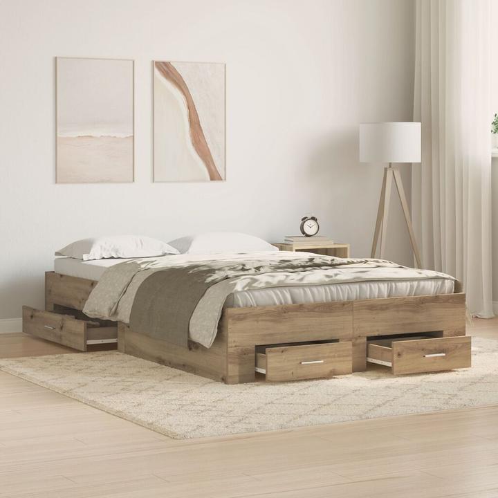 Image du produit vidaXL Rustikales Bett (120 x 190 cm)
