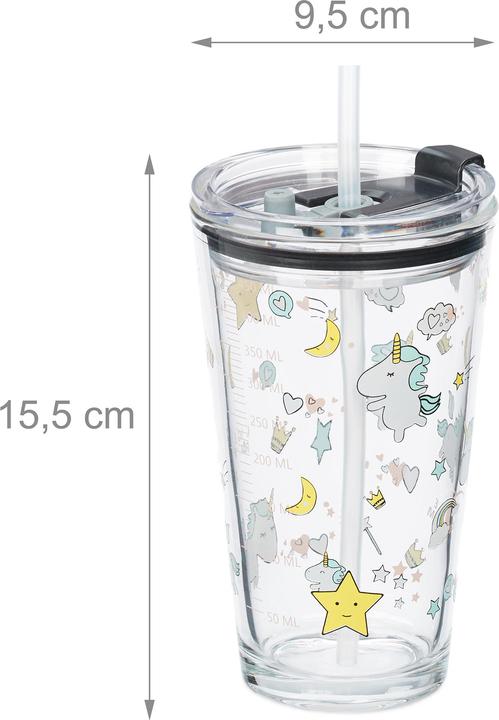 Actual product image Relaxdays 4x children's glass