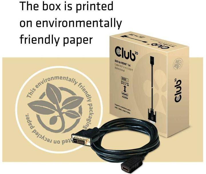 Produktbild Club 3D DVI — HDMI (Typ A) (2 m)