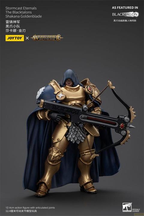 Produktbild Joy Toy Warhammer Age of Sigmar Actionfigur Stormcast Eternals The Blacktalons Shakana Goldenblade 20 cm