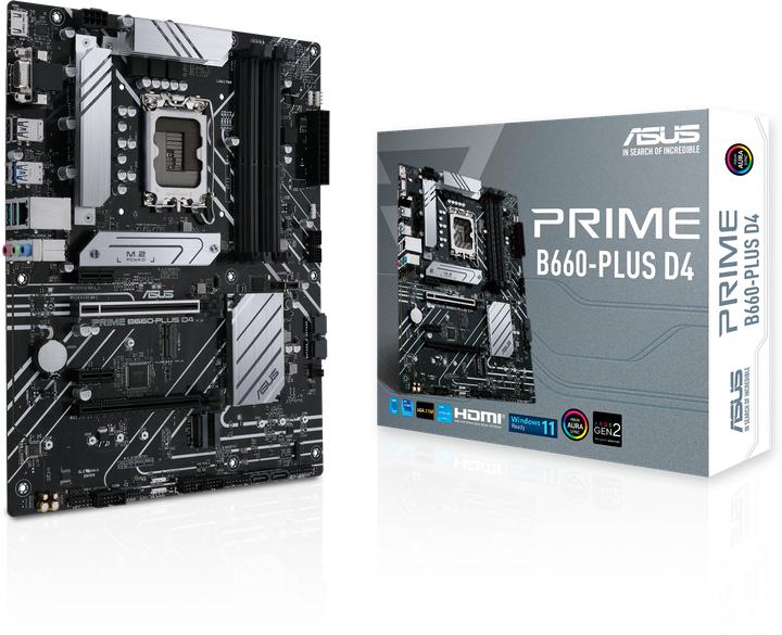 Produktbild ASUS PRIME B660-PLUS D4 (LGA 1700, Intel B660, ATX)