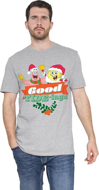 Produktbild Spongebob Squarepants Good Tideings TShirt weihnachtliches Design (XL)