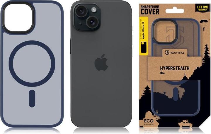 Productafbeelding Tactical Tactische MagForce Hyperstealth hoes voor iPhone 15 Diepblauw (Apple iPhone 15)