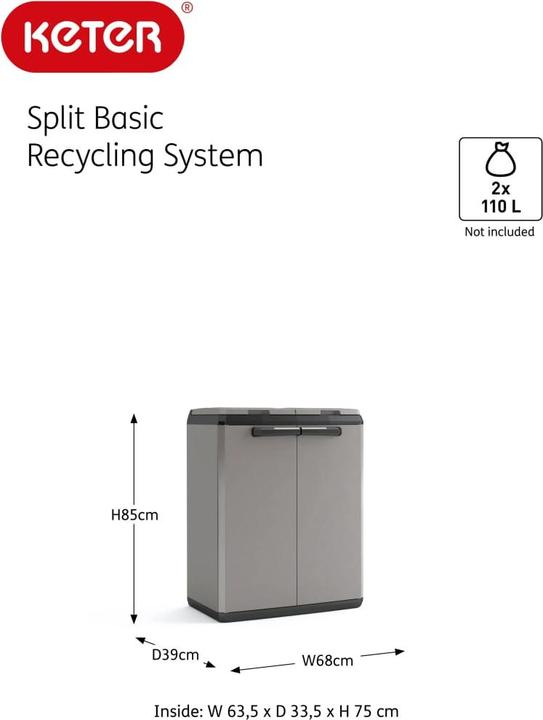 Produktbild Keter Recycling-Schrank (220 l)