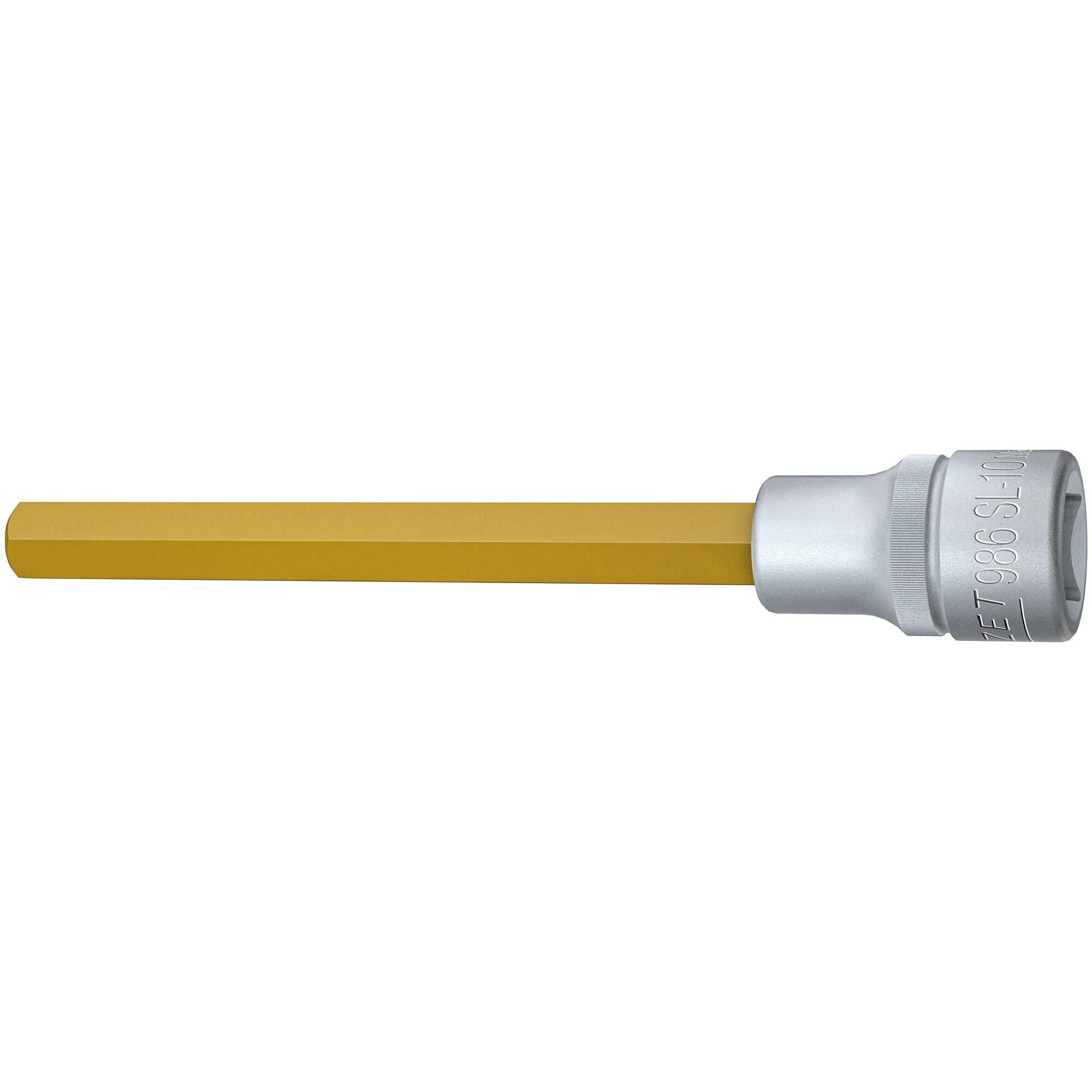 HAZET, Steckschlüssel + Stecknuss, Schraubendreher-Steckschlüsseleinsatz 986SL-10 ∙ Vierkant12,5 mm (1/2 Zoll) ∙ Innen S...