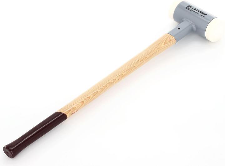 Produktbild Gedore Rückschlagfreier Schonhammer, Ø 80 mm, Hickorystiel, Austauschbare Polyamid-Köpfe (4270 g)