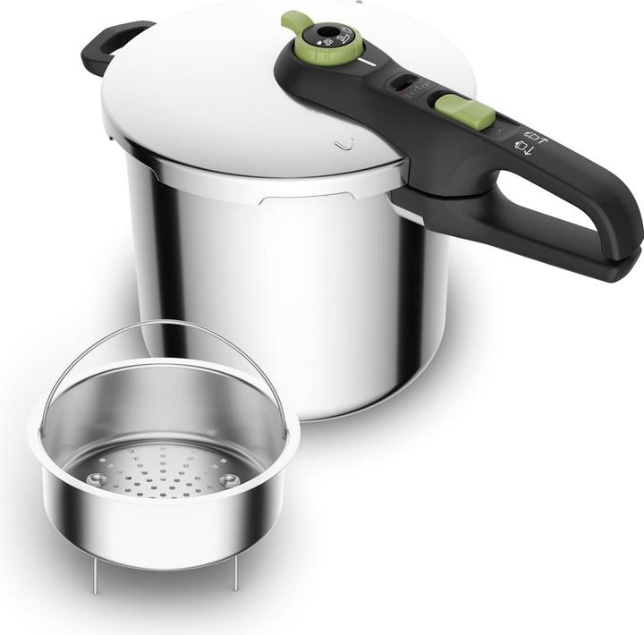 Produktbild Tefal Secure Trendy Schnellkochtopf (22 cm, Dampfkochtopf, Edelstahl)