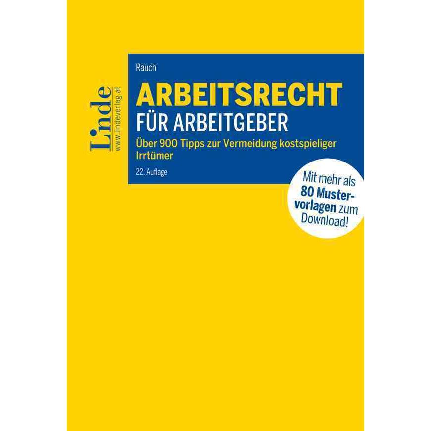 Rauch:Arbeitsrecht für Arbeitgeber, Fachbücher von Thomas Rauch