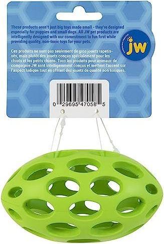 Actual product image JW Dog Toy Hol-ee Football Small, Ø 12 cm, Assorted (Dog chew toy)