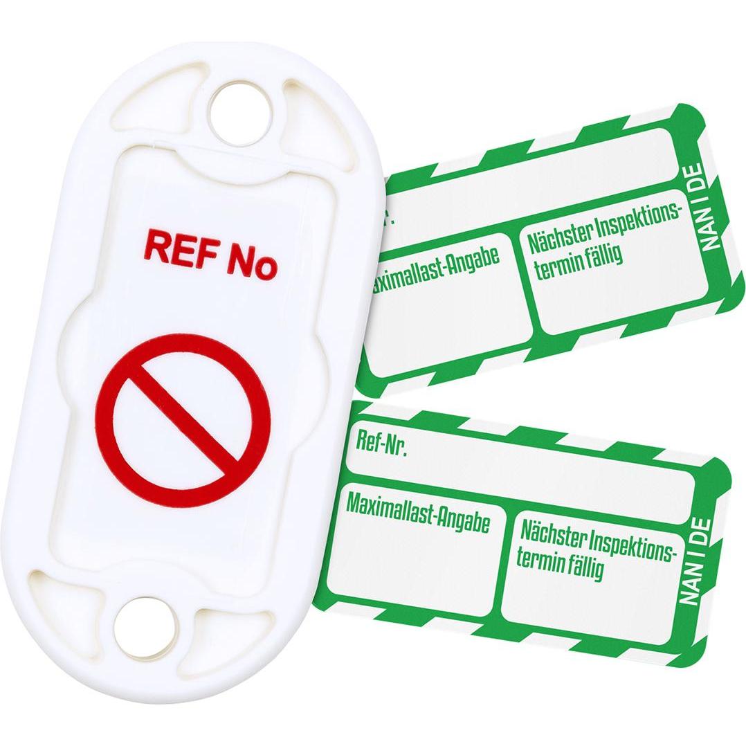 Brady, Segnaletica di sicurezza, NAN-DE-PK-NAN-I-GN, set di Nanotag™, 20 supporti per Nanotag, 20 etichette con inserto Nanotag