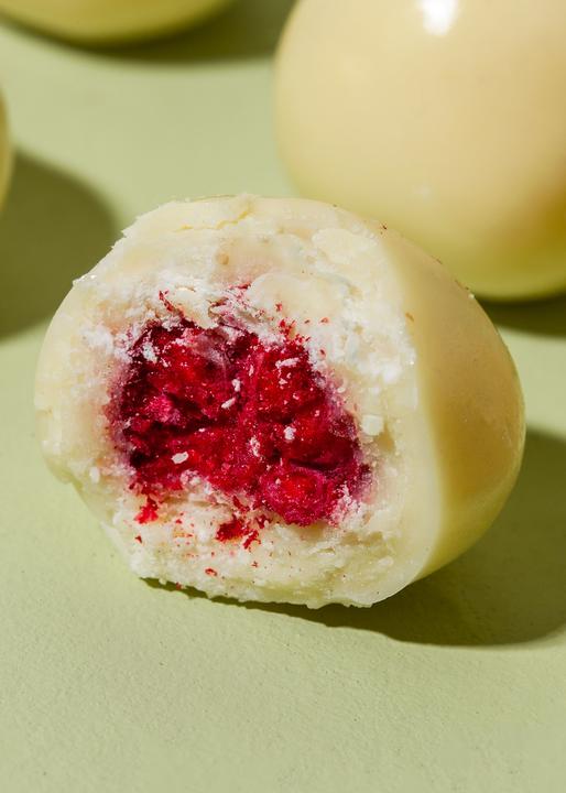 KoRo Gefriergetrocknete Himbeeren in weisser Schokolade (1000 g)