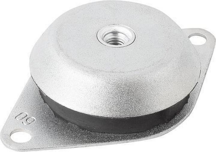 Kipp Maschinenfuss K0687, Stahl, Form A