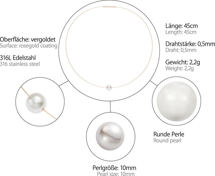 Immagine prodotto Heideman Collana color oro rosa (100% acciaio inossidabile)