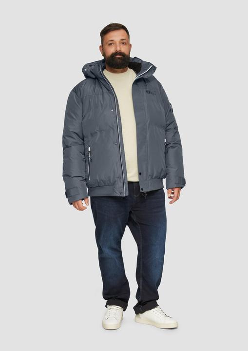 Actual product image S.Oliver Outdoor-Jacke Wasserabweisender wattierter Blouson mit Kontrast-Details (XXL)
