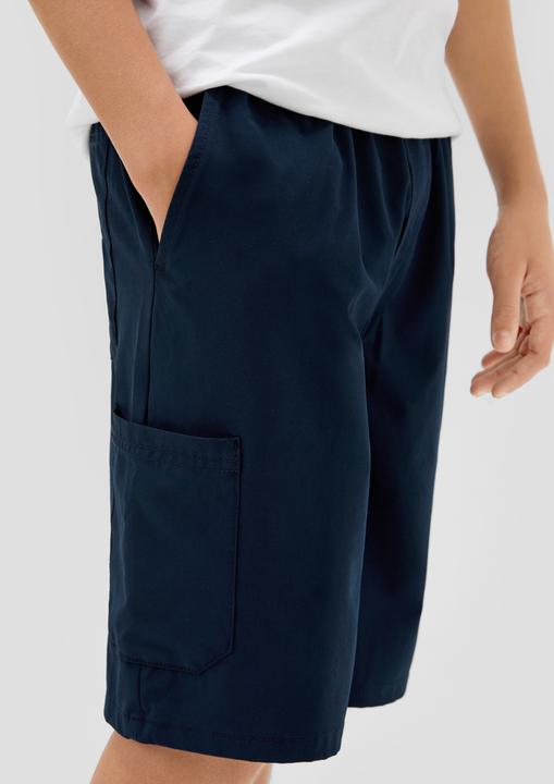 Produktbild s.Oliver Hose Bermuda mit Elastikbund in Leinen-Optik (L)