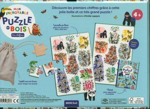 Image du produit Mon incroyable puzzle en bois / Les chiffres (2000 pièces)