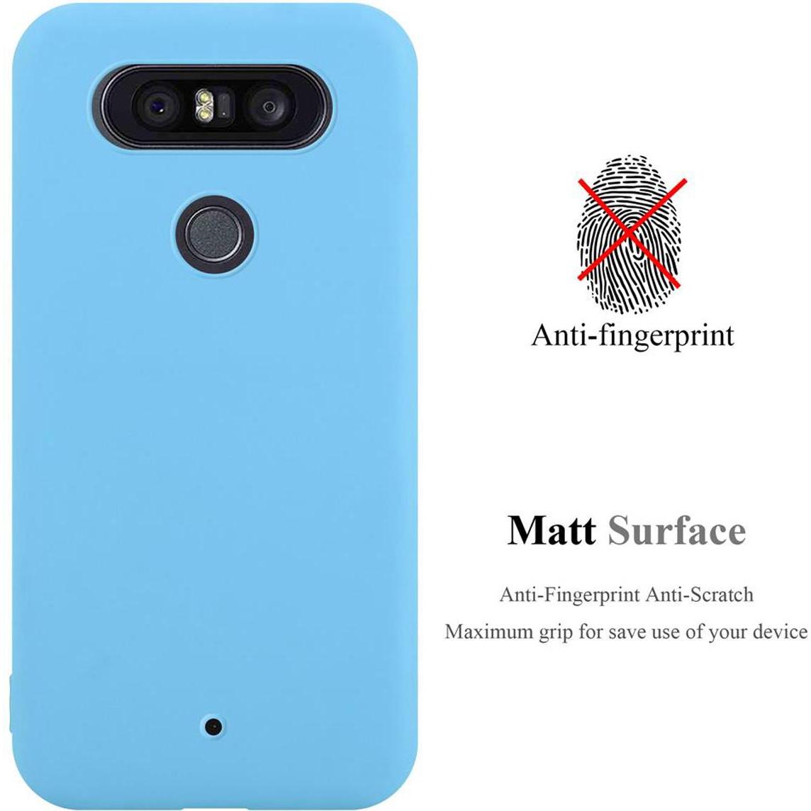 Thumbnail - Cadorabo TPU Candy Cover (LG Q8), Smartphone Hülle, Blau