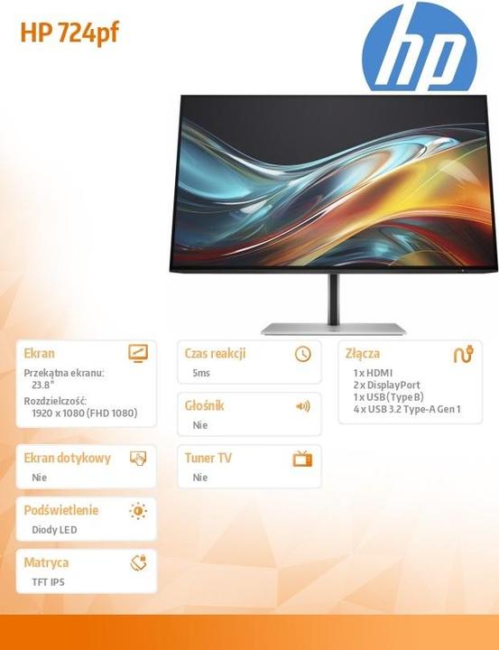 Actual product image HP 724pf (1920 x 1080 pixels, 23.80")