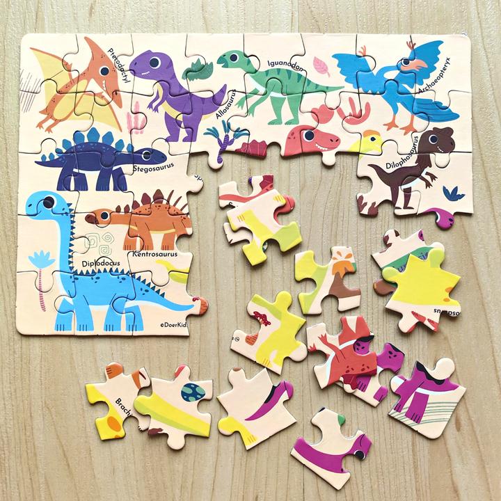 Produktbild DoerKids Mini Puzzle Dinosaurier - Jurazeit 40 Stk. (40 Teile)