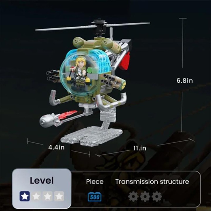 Actual product image GED Metal Slug 3 Helicopter Set Costruzioni 344pz Pantasy